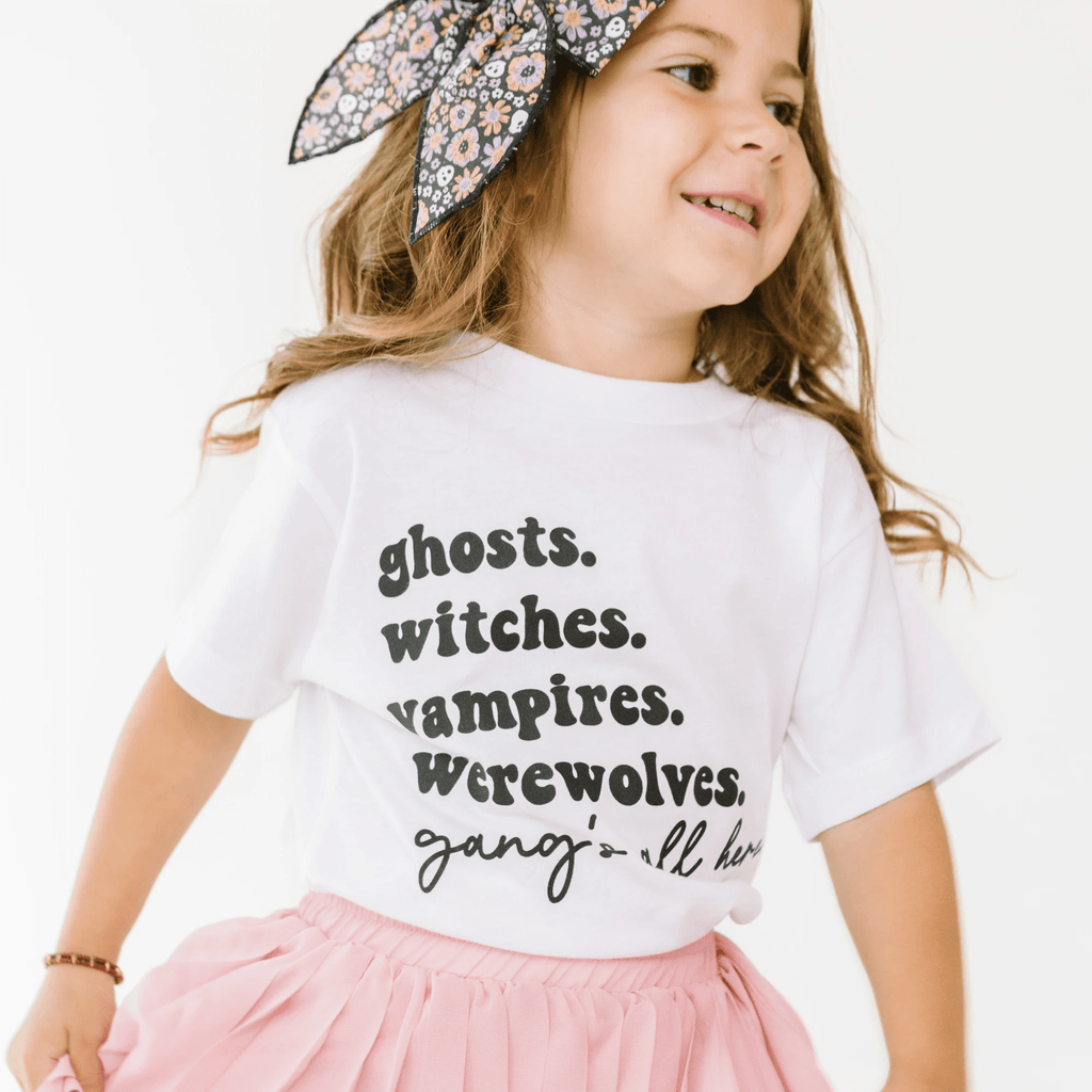Spooky Season Gangs All Here youth & toddler tee - Halloween collection by Benny and Ray Apparel