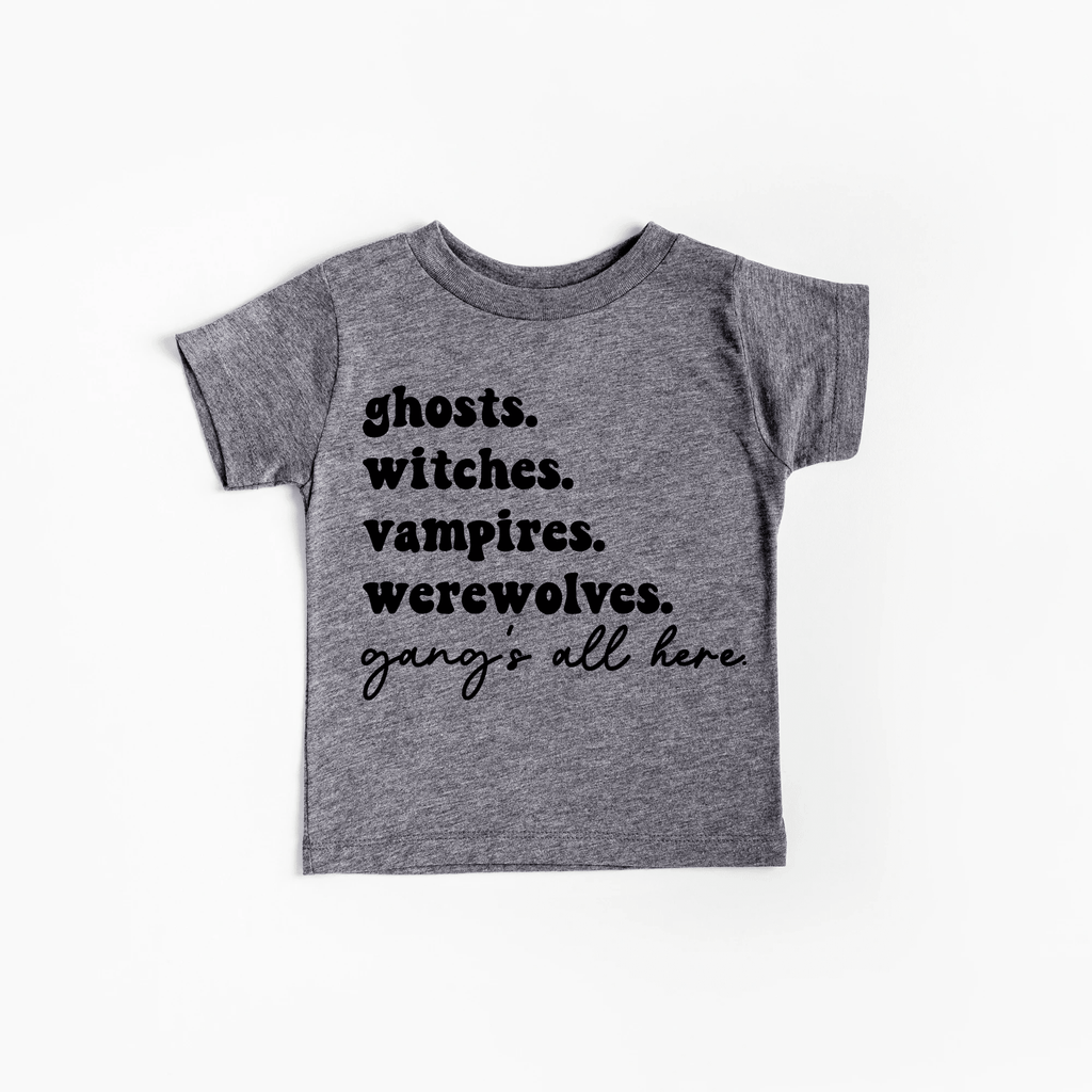 Spooky Season Gangs All Here youth & toddler tee - Halloween collection by Benny and Ray Apparel