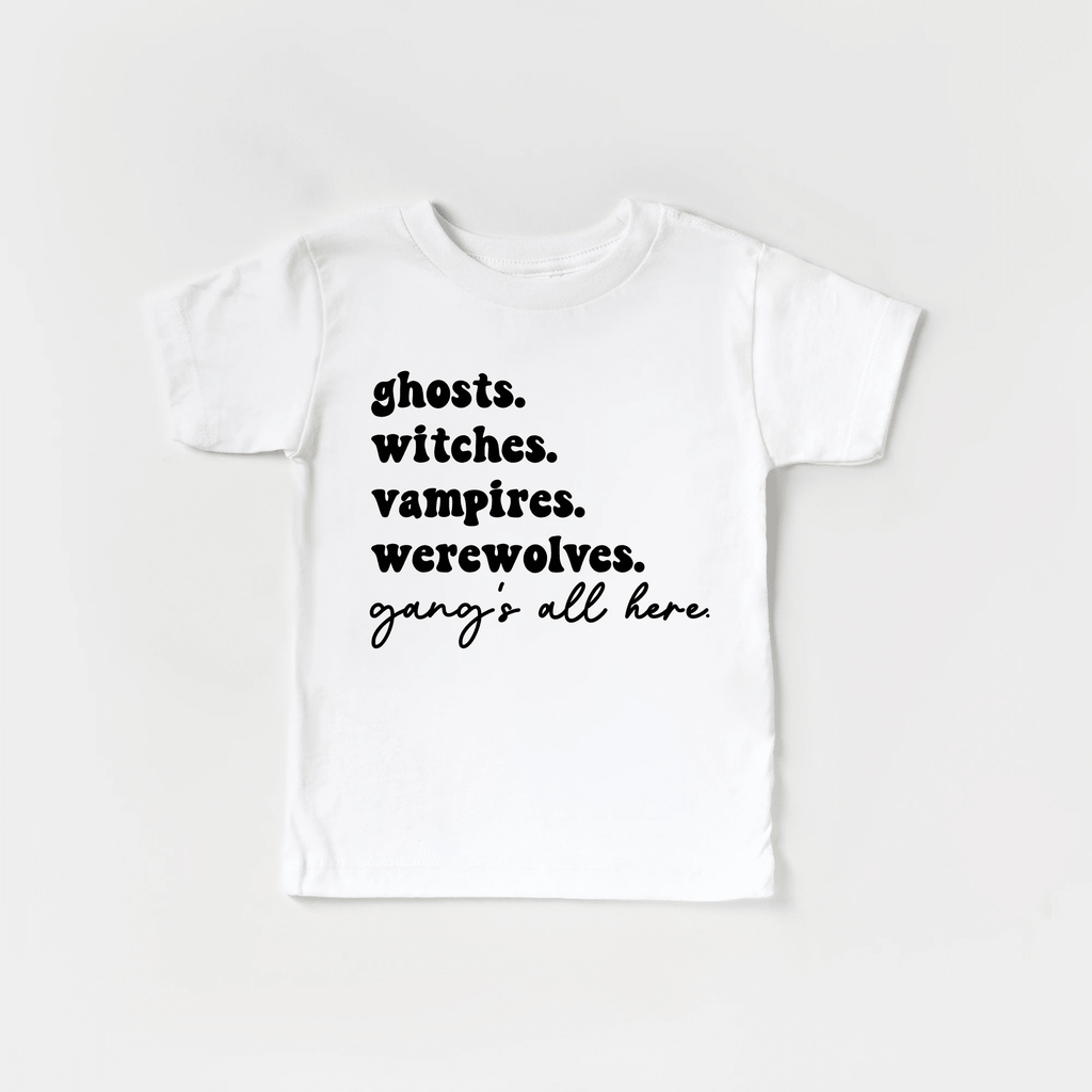 Spooky Season Gangs All Here youth & toddler tee - Halloween collection by Benny and Ray Apparel