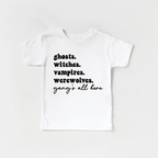 Spooky Season Gangs All Here youth & toddler tee - Halloween collection by Benny and Ray Apparel
