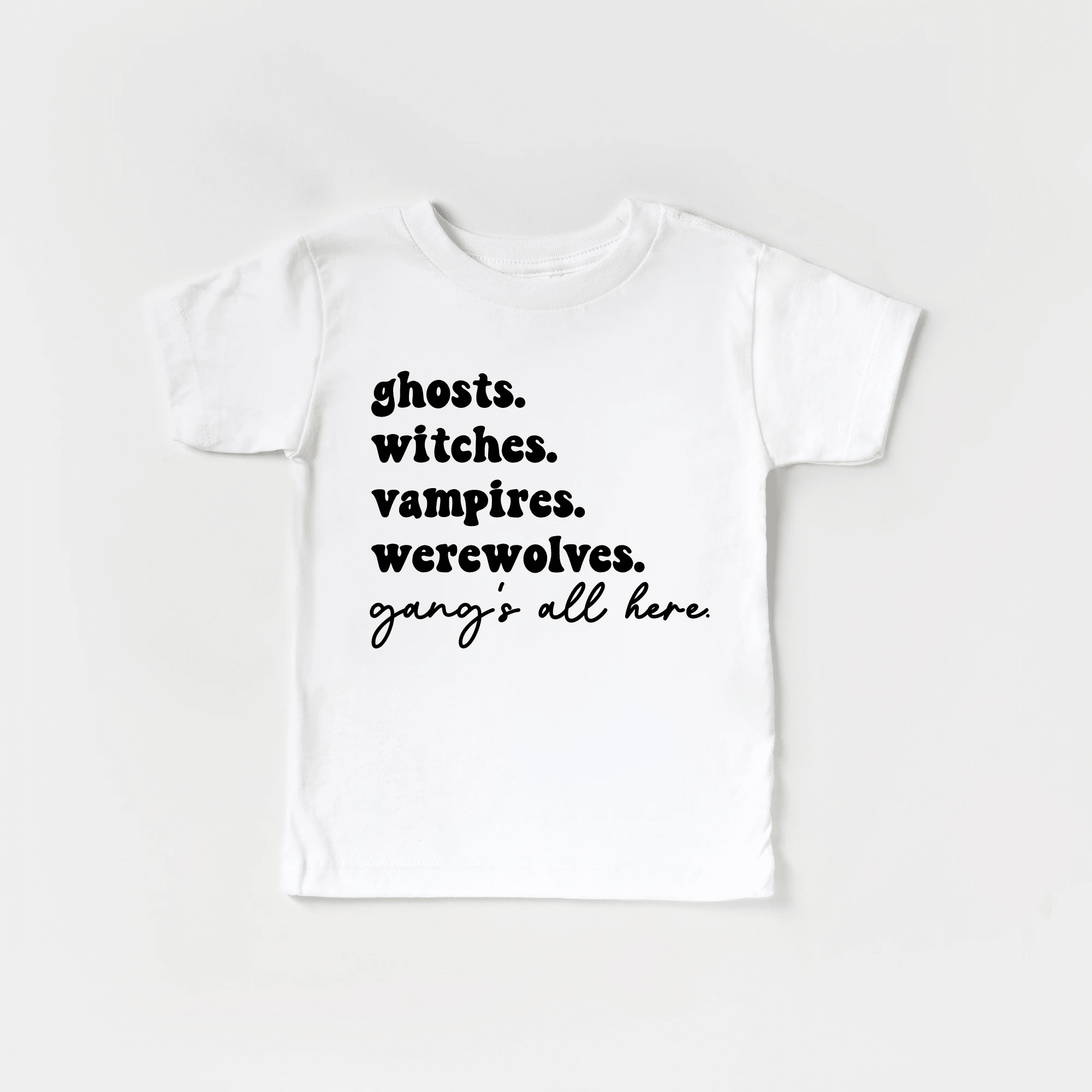 Spooky Season Gangs All Here youth & toddler tee - Halloween collection by Benny and Ray Apparel