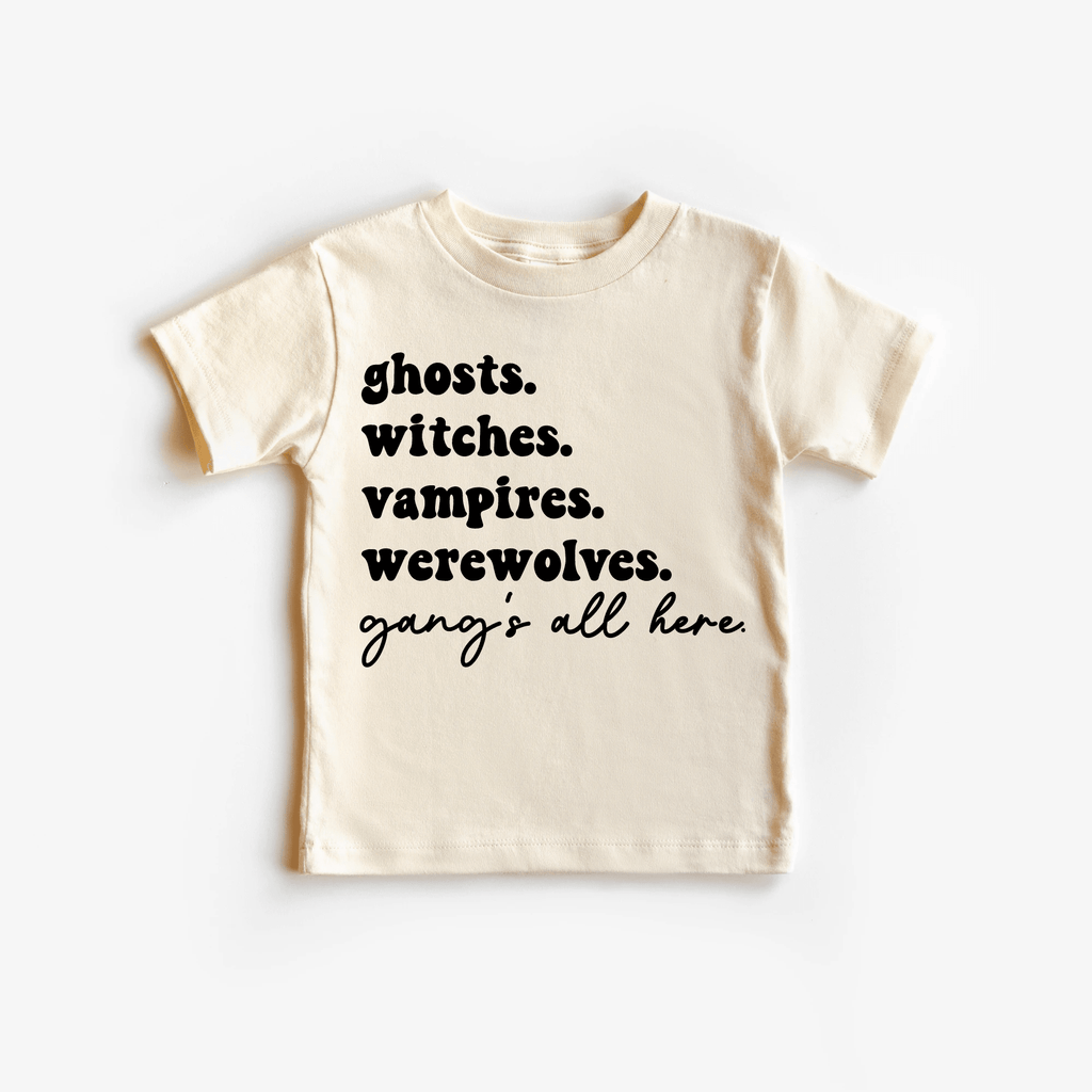 Spooky Season Gangs All Here youth & toddler tee - Halloween collection by Benny and Ray Apparel
