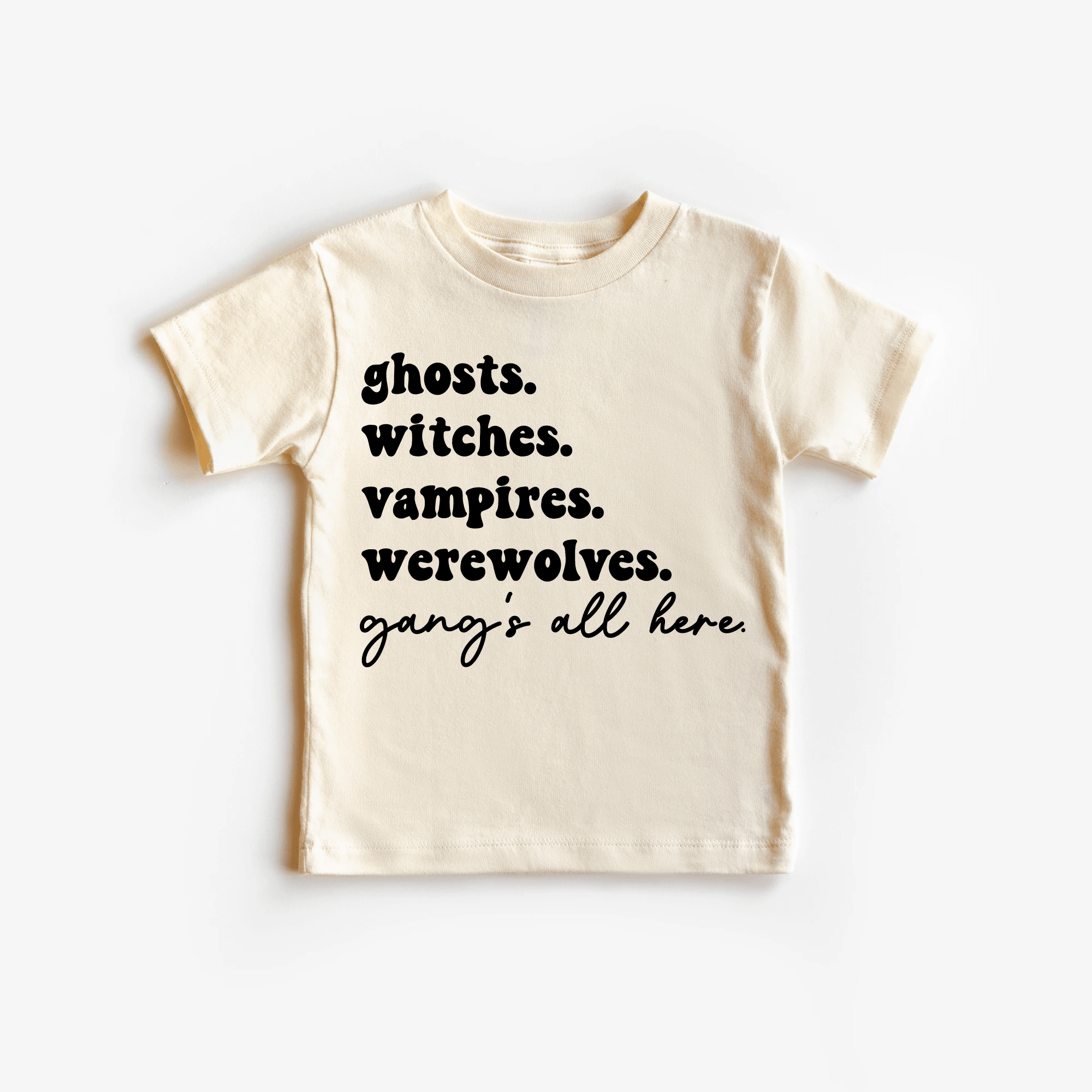 Spooky Season Gangs All Here youth & toddler tee - Halloween collection by Benny and Ray Apparel