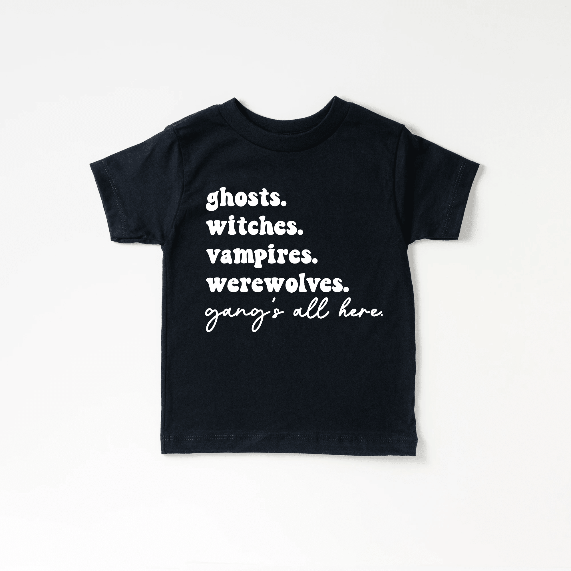 Spooky Season Gangs All Here youth & toddler tee - Halloween collection by Benny and Ray Apparel