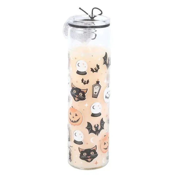 Spooky Spiced Pumpkin Halloween Tube Candle La Vie Bien Spooky Spiced Pumpkin Halloween Tube Candle