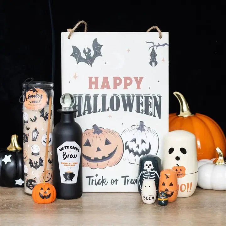 Spooky Spiced Pumpkin Halloween Tube Candle La Vie Bien Spooky Spiced Pumpkin Halloween Tube Candle
