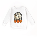 Spooky Vibes toddler youth Sweatshirt, Halloween collection by Benny and Ray Apparel