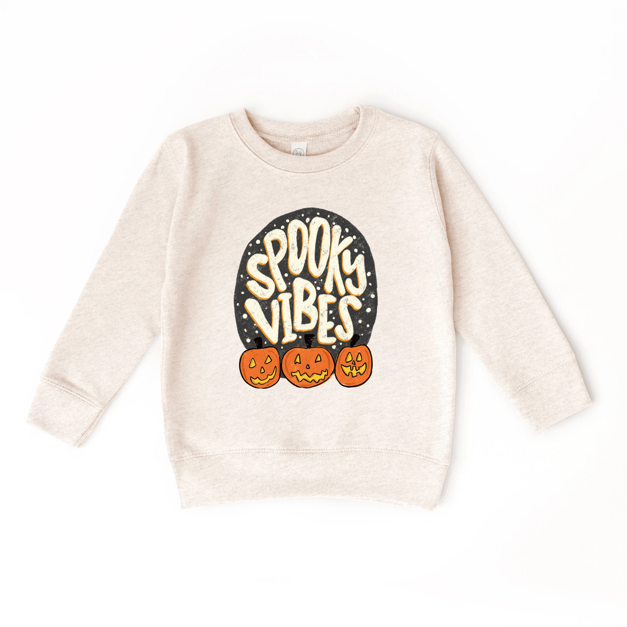 Spooky Vibes toddler youth Sweatshirt, Halloween collection by Benny and Ray Apparel