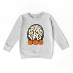 Spooky Vibes toddler youth Sweatshirt, Halloween collection by Benny and Ray Apparel