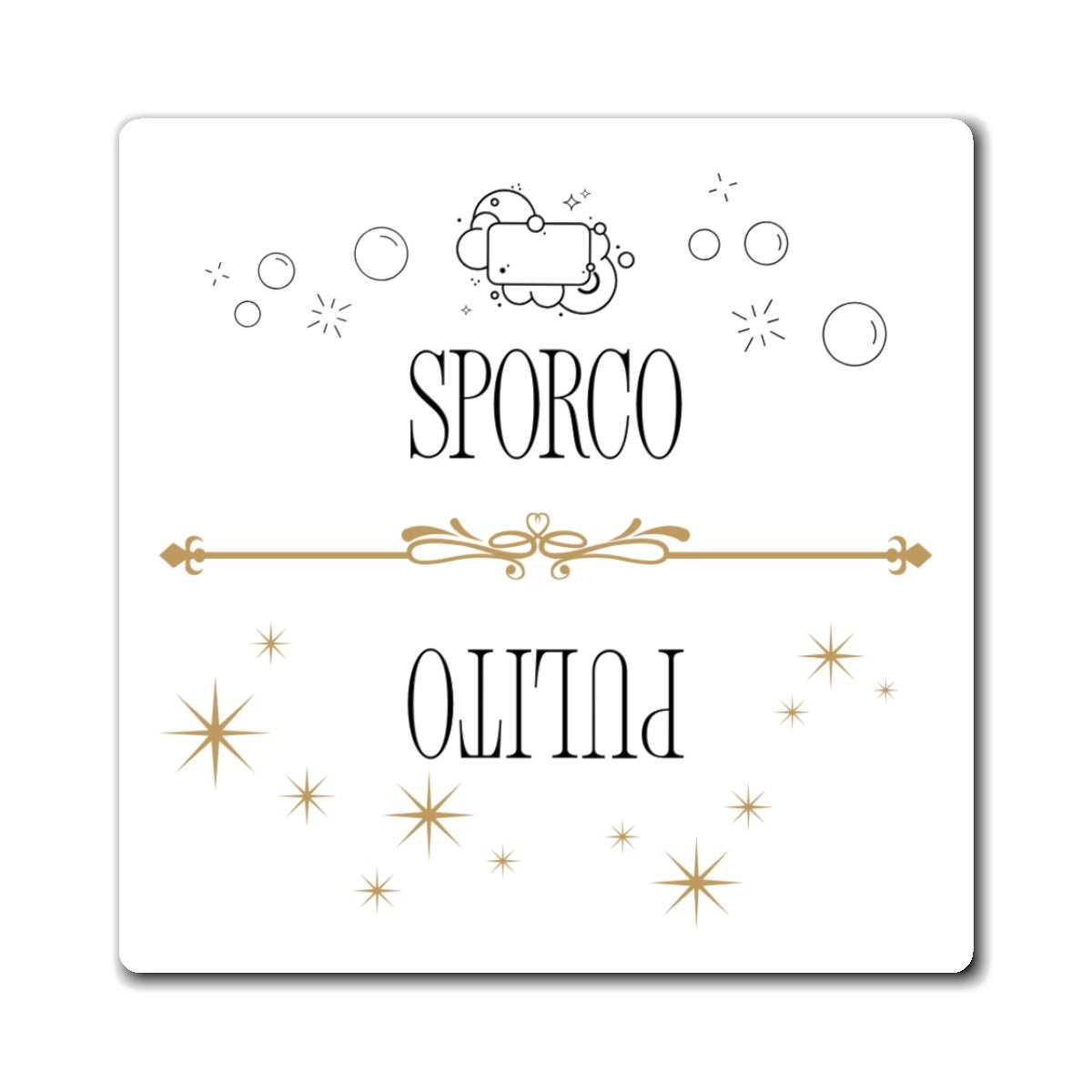 Sporco Pulito Magnet, Italian Dirty Clean Dishwasher Indicator, Reversible Kitchen Magnet Magnet La Vie Bien Sporco Pulito Magnet, Italian Dirty Clean Dishwasher Indicator, Reversible Kitchen Magnet