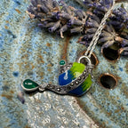 Spot of Tea Teapot Marcasite Necklace in Sterling Silver Brooch La Vie Bien Spot of Tea Teapot Marcasite Necklace in Sterling Silver