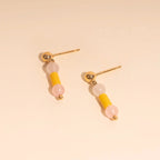 Spring Bead Drop Stud Earrings by Oh Clementine