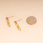 Spring Bead Drop Stud Earrings by Oh Clementine