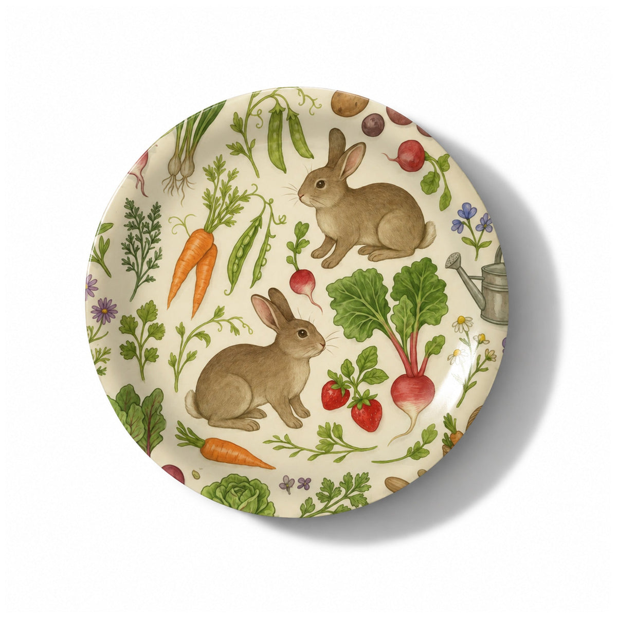 Spring Garden Decorative Birchwood Tray - Mini Round - Set of 2 La Vie Bien Spring Garden Decorative Birchwood Tray - Mini Round - Set of 2