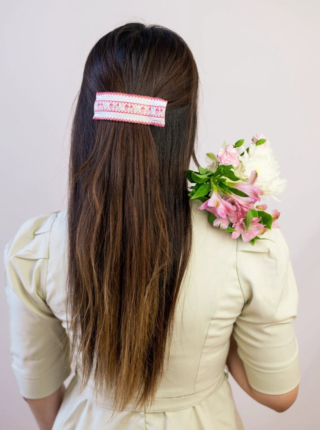 Spring in Sweden Vintage Ribbon Hair Clip by Ash & Rose