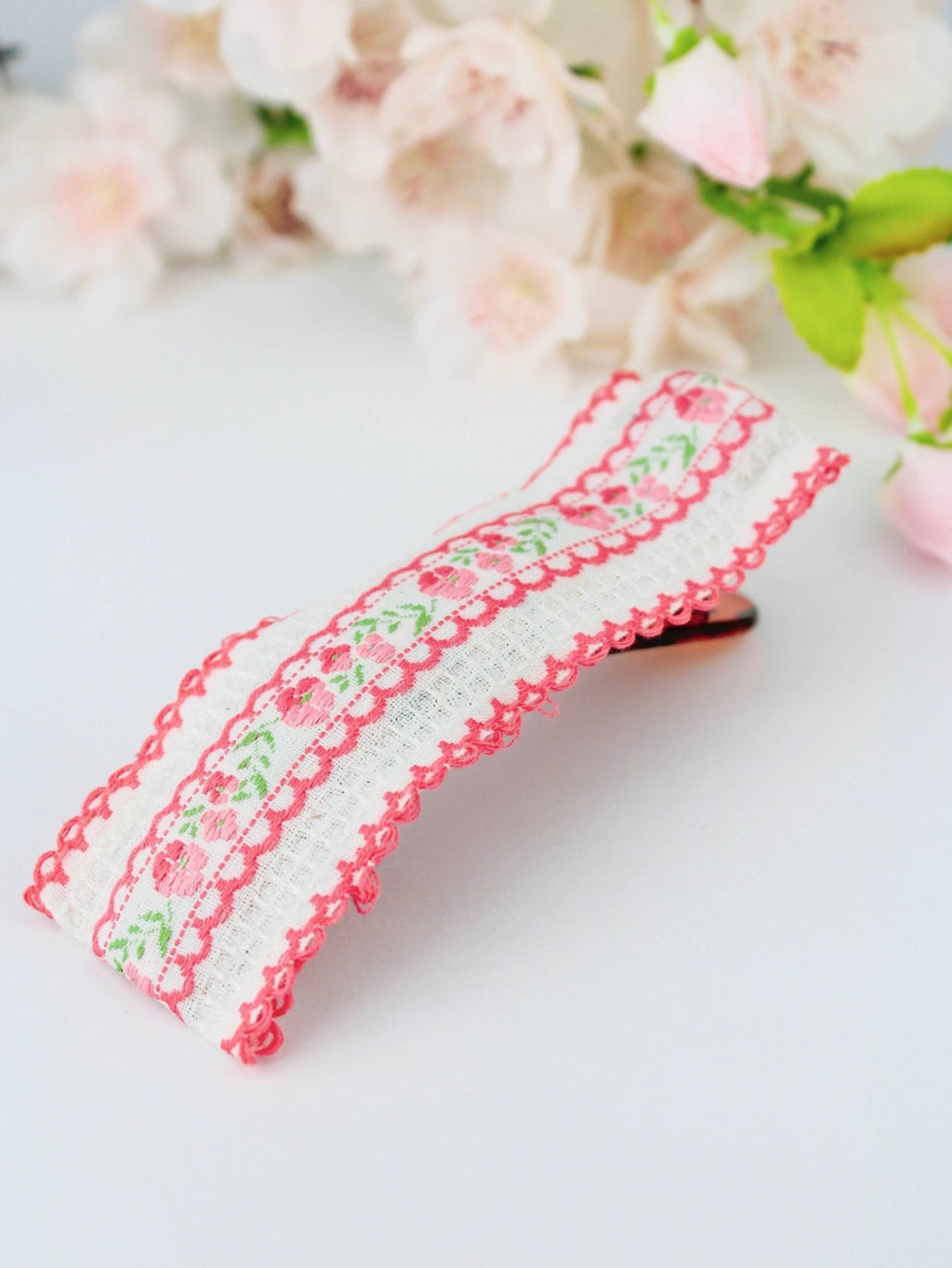 Spring in Sweden Vintage Ribbon Hair Clip by Ash & Rose