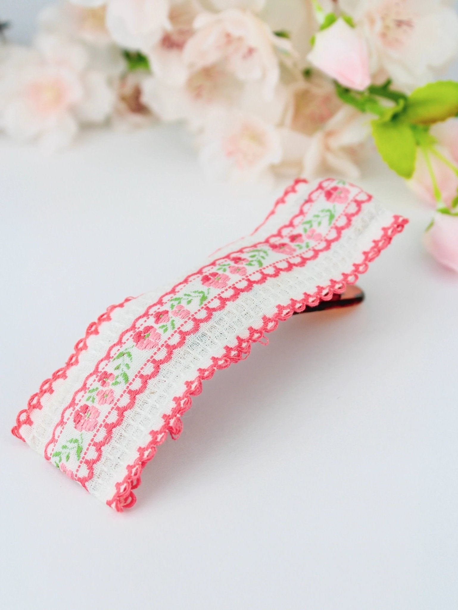 Spring in Sweden Vintage Ribbon Hair Clip by Ash & Rose