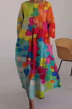 Spring Summer Multi Color Dress