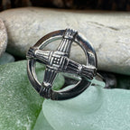 Springtide Irish Saint Brigid's Cross Ring in Sterling Silver Ring La Vie Bien Springtide Irish Saint Brigid's Cross Ring in Sterling Silver