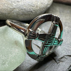 Springtide Irish Saint Brigid's Cross Ring in Sterling Silver Ring La Vie Bien Springtide Irish Saint Brigid's Cross Ring in Sterling Silver