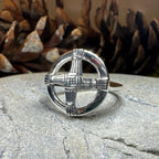 Springtide Irish Saint Brigid's Cross Ring in Sterling Silver Ring La Vie Bien Springtide Irish Saint Brigid's Cross Ring in Sterling Silver