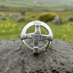 Springtide Irish Saint Brigid's Cross Ring in Sterling Silver Ring La Vie Bien Springtide Irish Saint Brigid's Cross Ring in Sterling Silver
