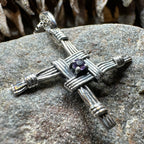 Springtime Irish Saint Brigid's Cross Necklace in Sterling Silver Pendant La Vie Bien Springtime Irish Saint Brigid's Cross Necklace in Sterling Silver