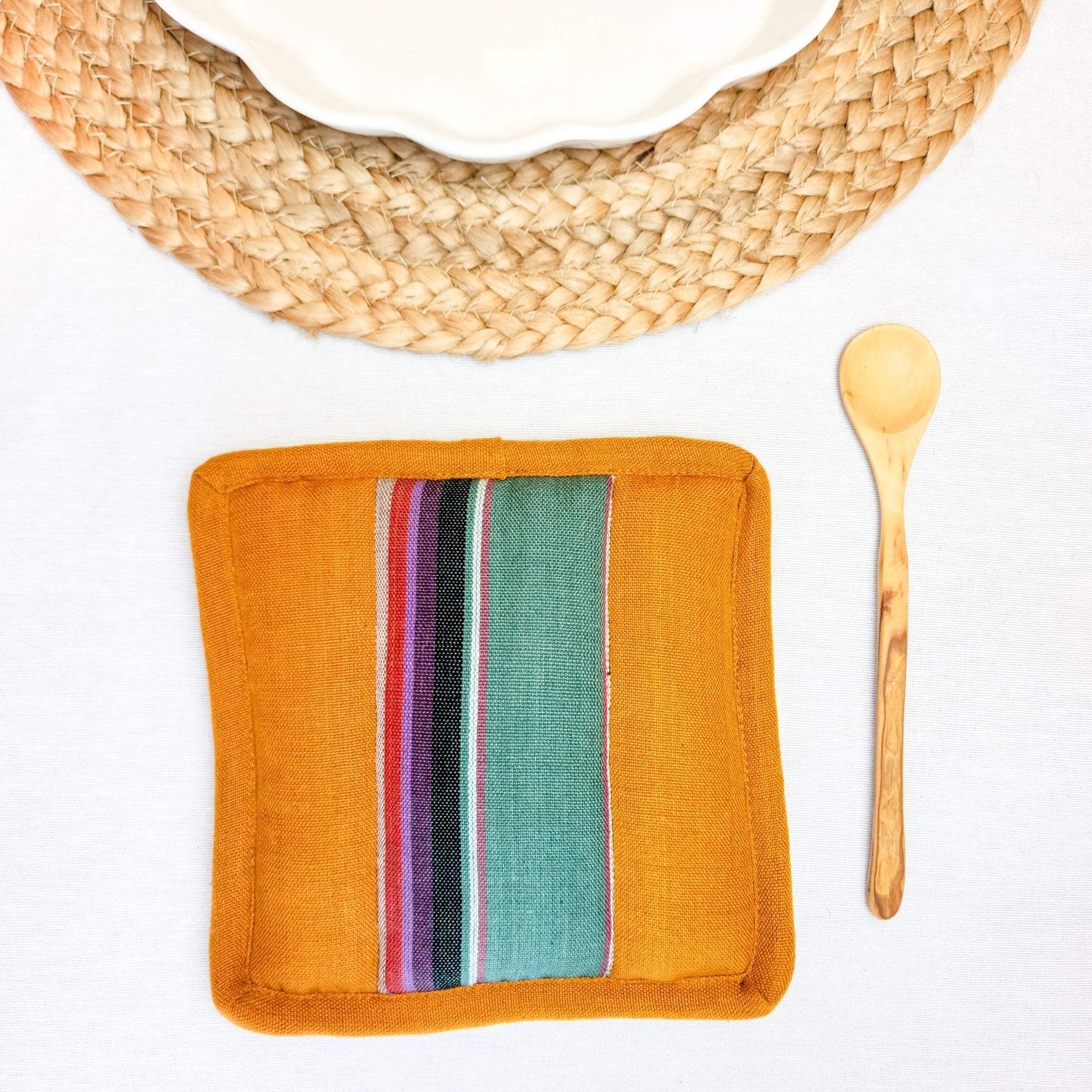 Square Cotton Pot Holder by Upavim Crafts