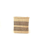 Square Natural w/ Black Stripe Iringa Basket La Vie Bien Square Natural w/ Black Stripe Iringa Basket