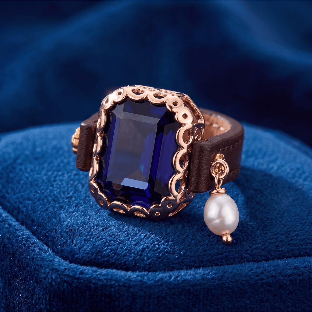 Square Stone Ring La Vie Bien Square Stone Ring
