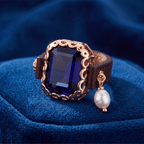 Square Stone Ring La Vie Bien Square Stone Ring