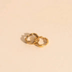 Squiggly Rounded Huggie Hoop Earrings by Oh Clementine