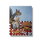 Squirrel Burger Sticker by FLYNhats