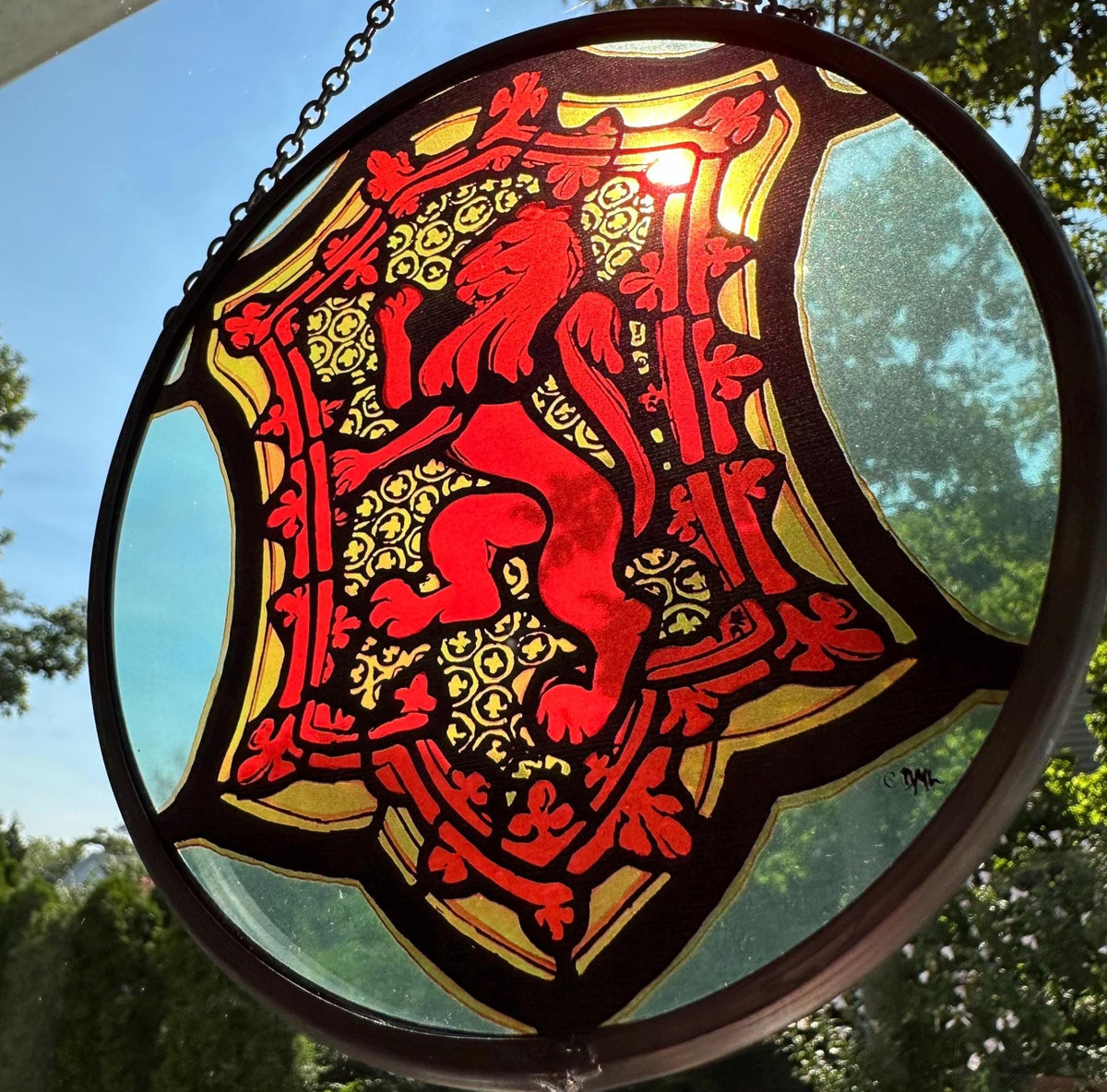 St. Giles Scottish Lion Suncatcher Gifts La Vie Bien St. Giles Scottish Lion Suncatcher
