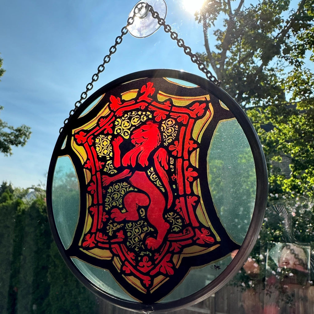 St. Giles Scottish Lion Suncatcher Gifts La Vie Bien St. Giles Scottish Lion Suncatcher