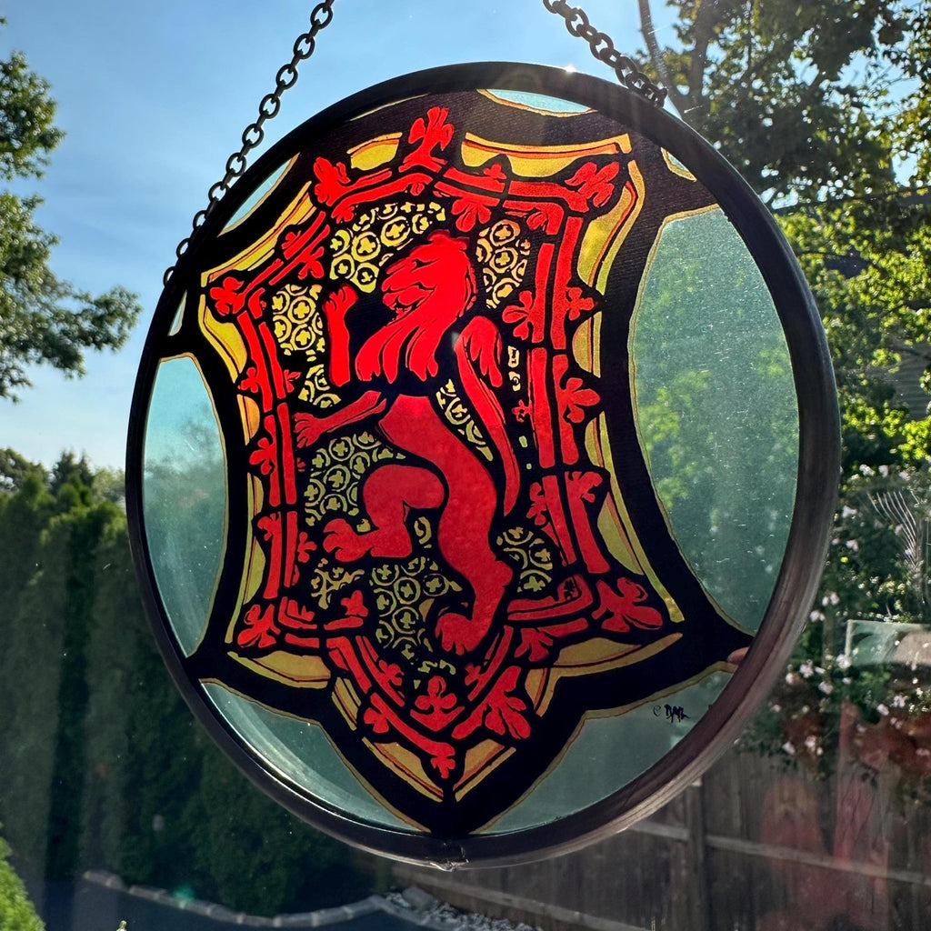 St. Giles Scottish Lion Suncatcher Gifts La Vie Bien St. Giles Scottish Lion Suncatcher