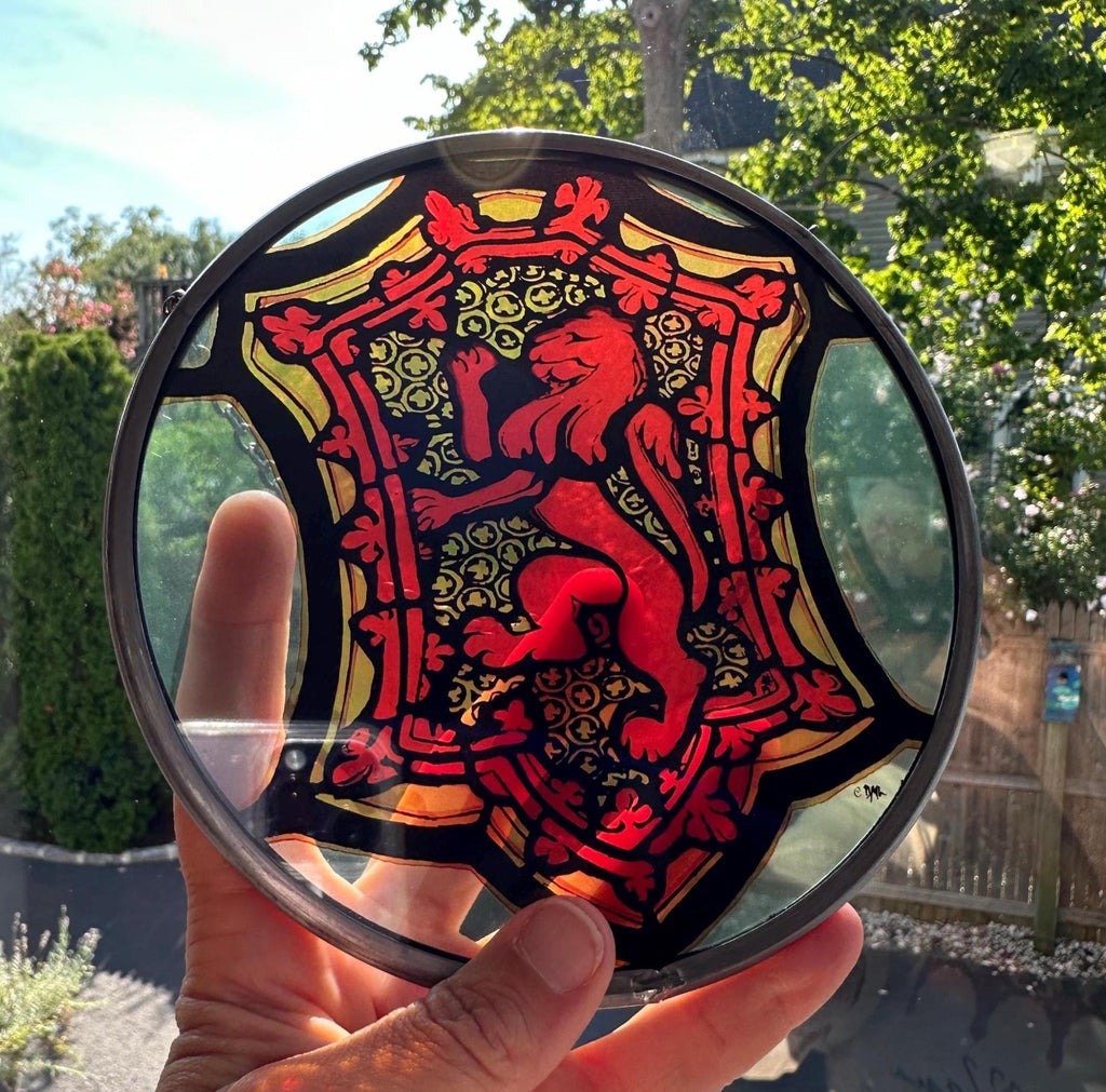 St. Giles Scottish Lion Suncatcher Gifts La Vie Bien St. Giles Scottish Lion Suncatcher