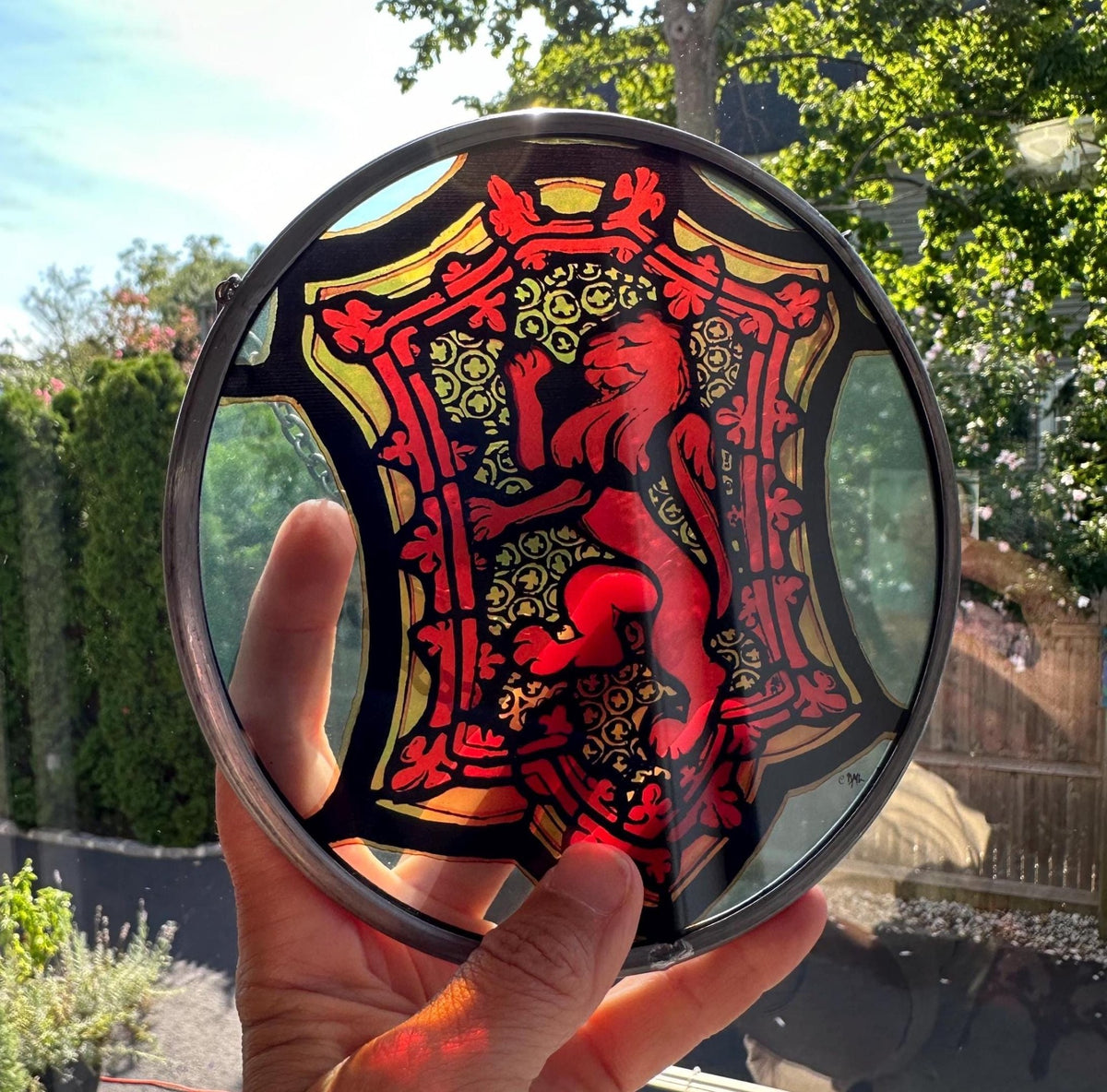St. Giles Scottish Lion Suncatcher Gifts La Vie Bien St. Giles Scottish Lion Suncatcher