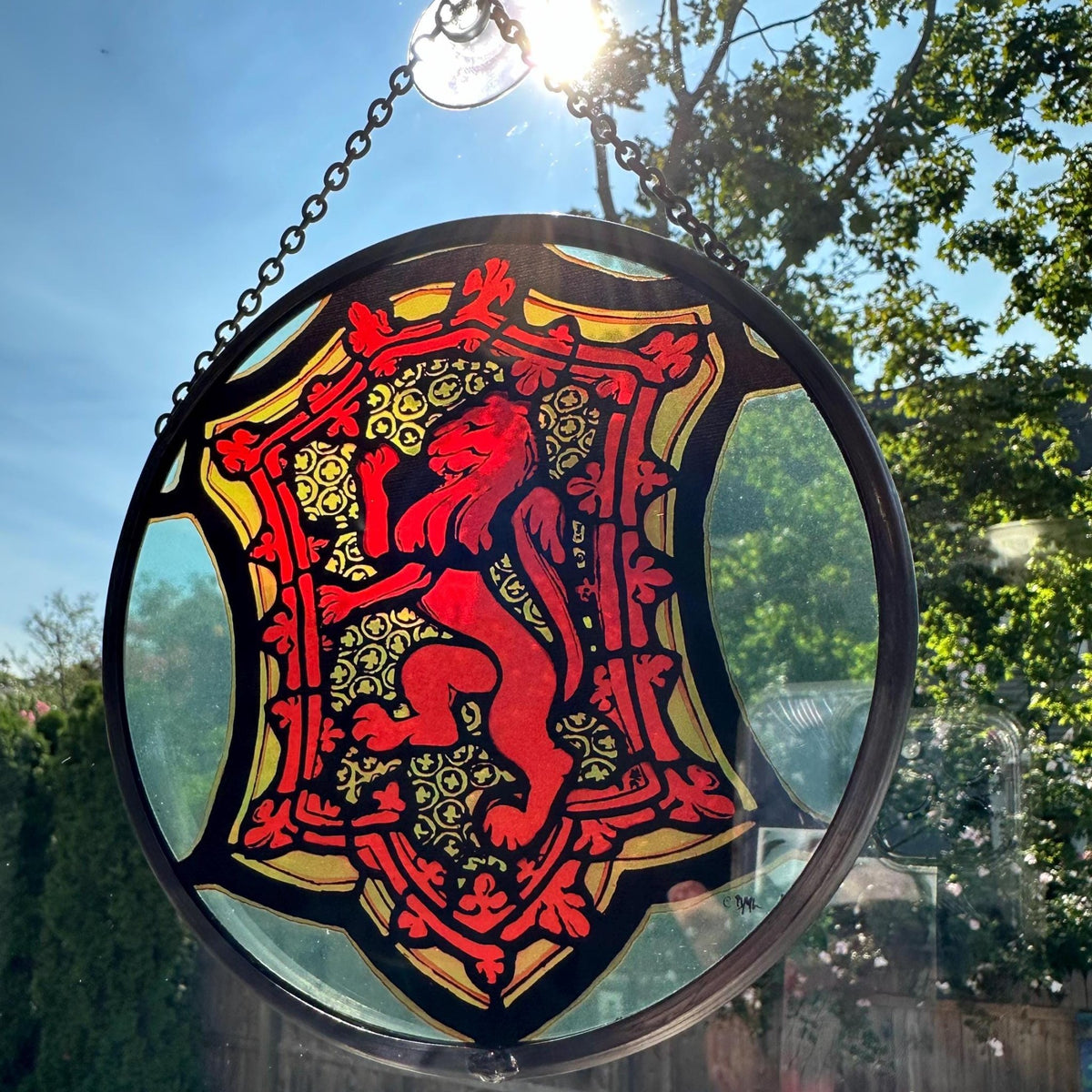 St. Giles Scottish Lion Suncatcher Gifts La Vie Bien St. Giles Scottish Lion Suncatcher