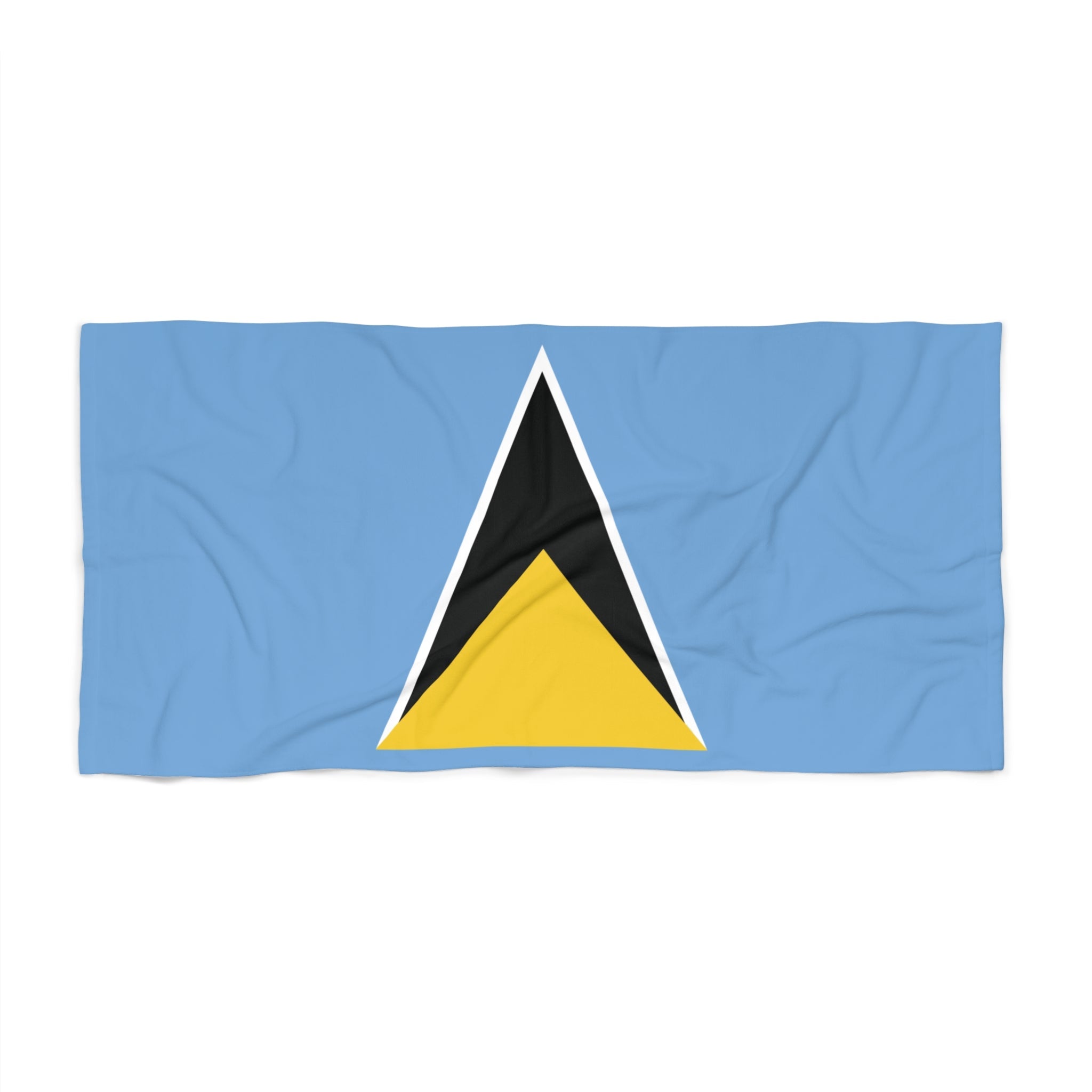 St. Lucia Flag Beach Towel Beach Towel (Generic Brand) La Vie Bien St. Lucia Flag Beach Towel