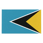 St Lucia Flag Rally Towel Rally Towel La Vie Bien St Lucia Flag Rally Towel