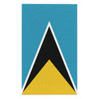 St Lucia Flag Rally Towel Rally Towel La Vie Bien St Lucia Flag Rally Towel