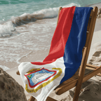 St Maarten Flag Beach Towel Beach Towel (Generic Brand) La Vie Bien St Maarten Flag Beach Towel