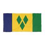 St. Vincent & The Grenadines Flag Beach Towel Beach Towel (Generic Brand) La Vie Bien St. Vincent & The Grenadines Flag Beach Towel