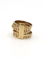 Stacked Armor Statement Ring