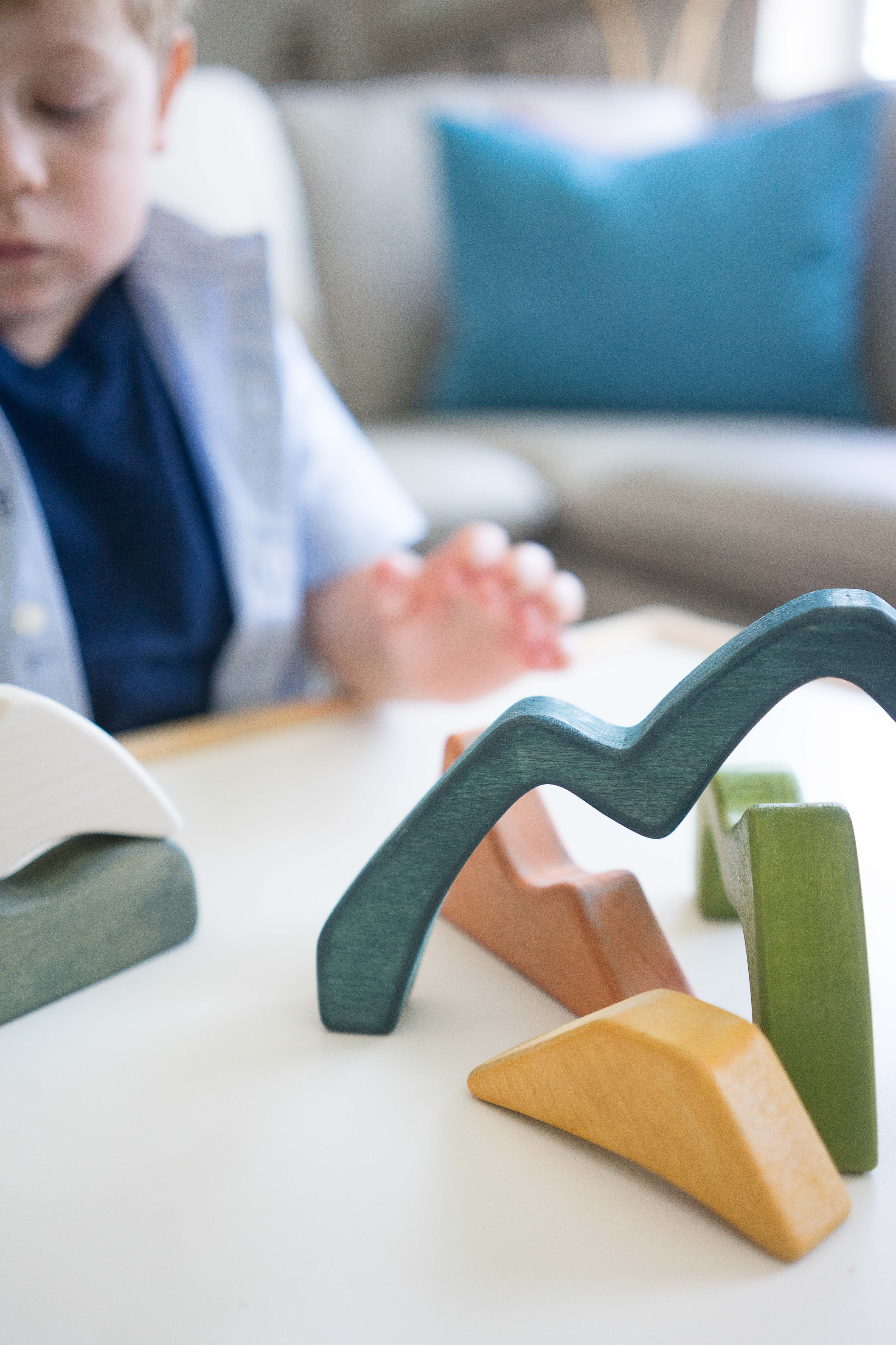 Wooden Arch stacker Mountains