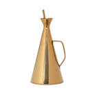 Stainless Steel Oil Cruet with Gold Finish by White Cliff Studio