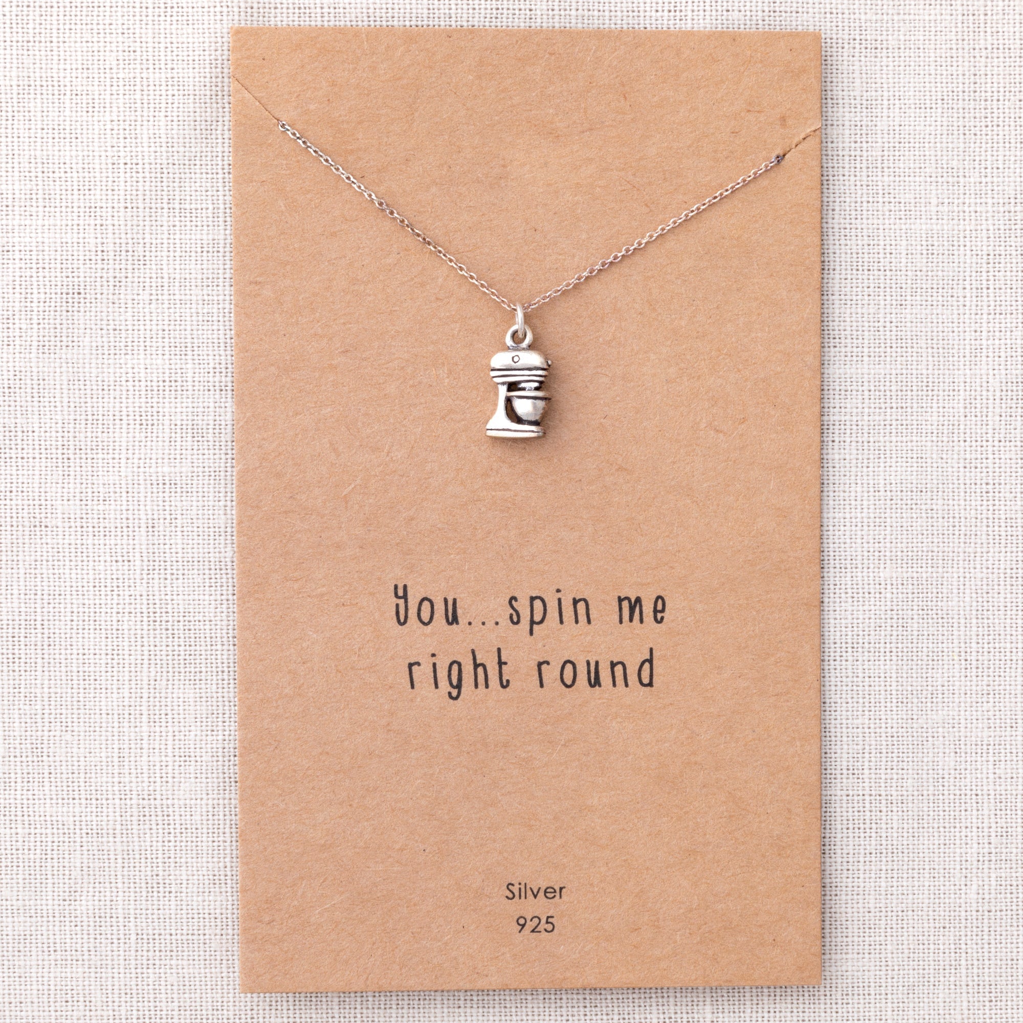 Stand Mixer Sterling Necklace Necklaces - Fine La Vie Bien Stand Mixer Sterling Necklace