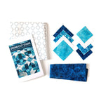 Standout Stars in Icy Blue Quilted Table Runner Precut Quilt Kit Quilt Kit La Vie Bien Standout Stars in Icy Blue Quilted Table Runner Precut Quilt Kit