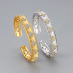 Star Blossom Cuff Bracelet Bracelets La Vie Bien Star Blossom Cuff Bracelet